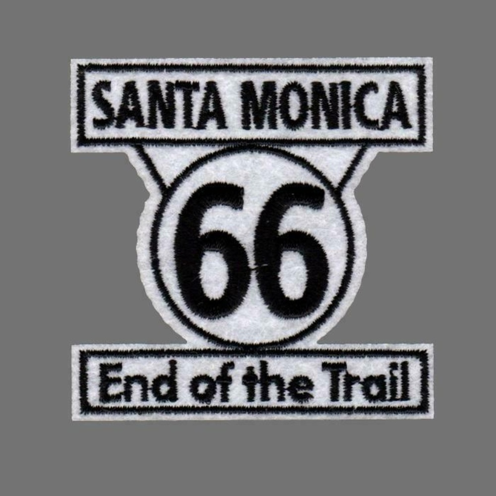Santa Monica Route 66 End of the Trail Patch Iron